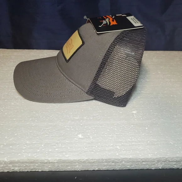 NEW Sitka Gray Meshback Snapback Topo Logo Patch Trucker Hat - Picture 2 of 5